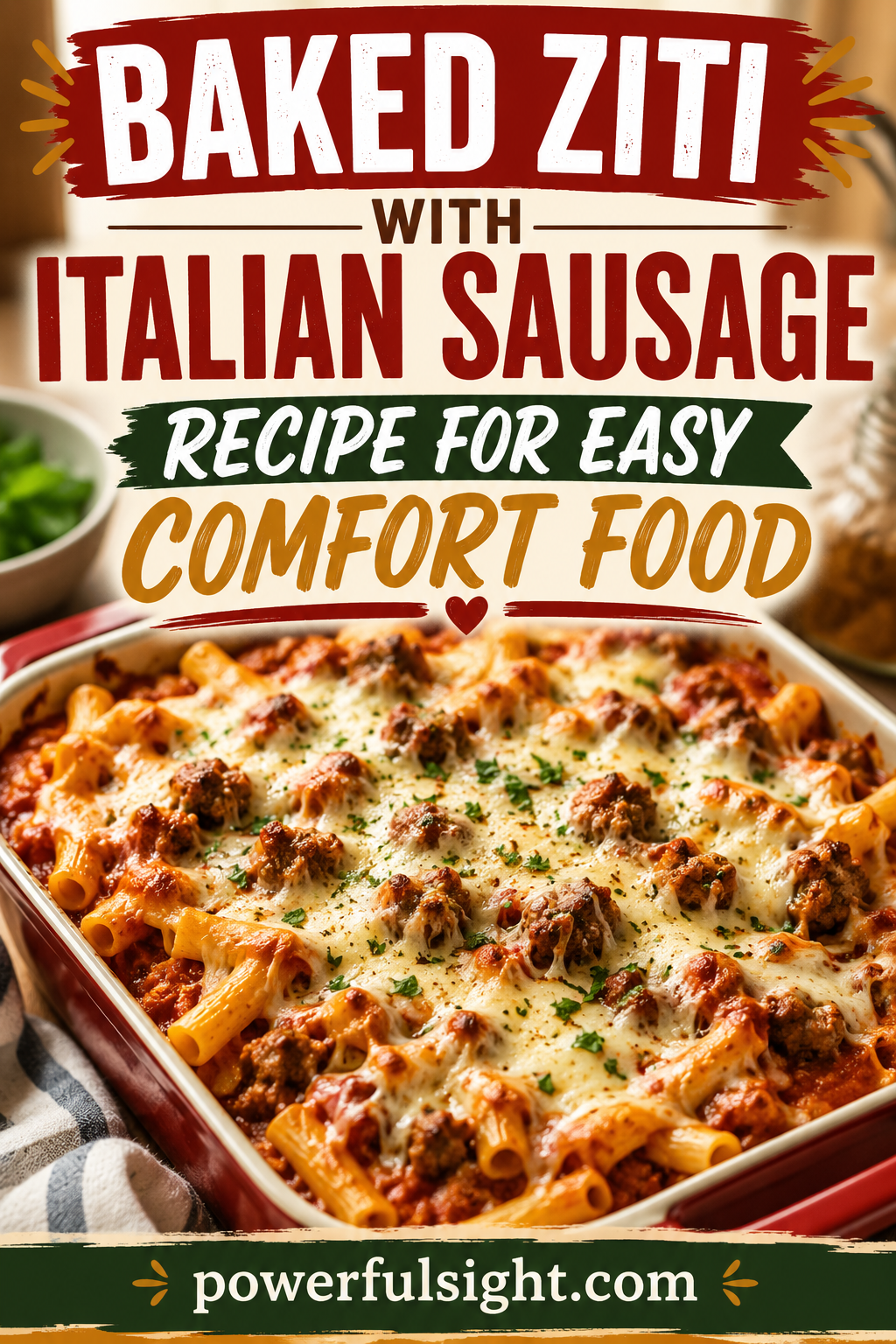 Baked Ziti With Italian Sausage Recipe for Easy Comfort Food