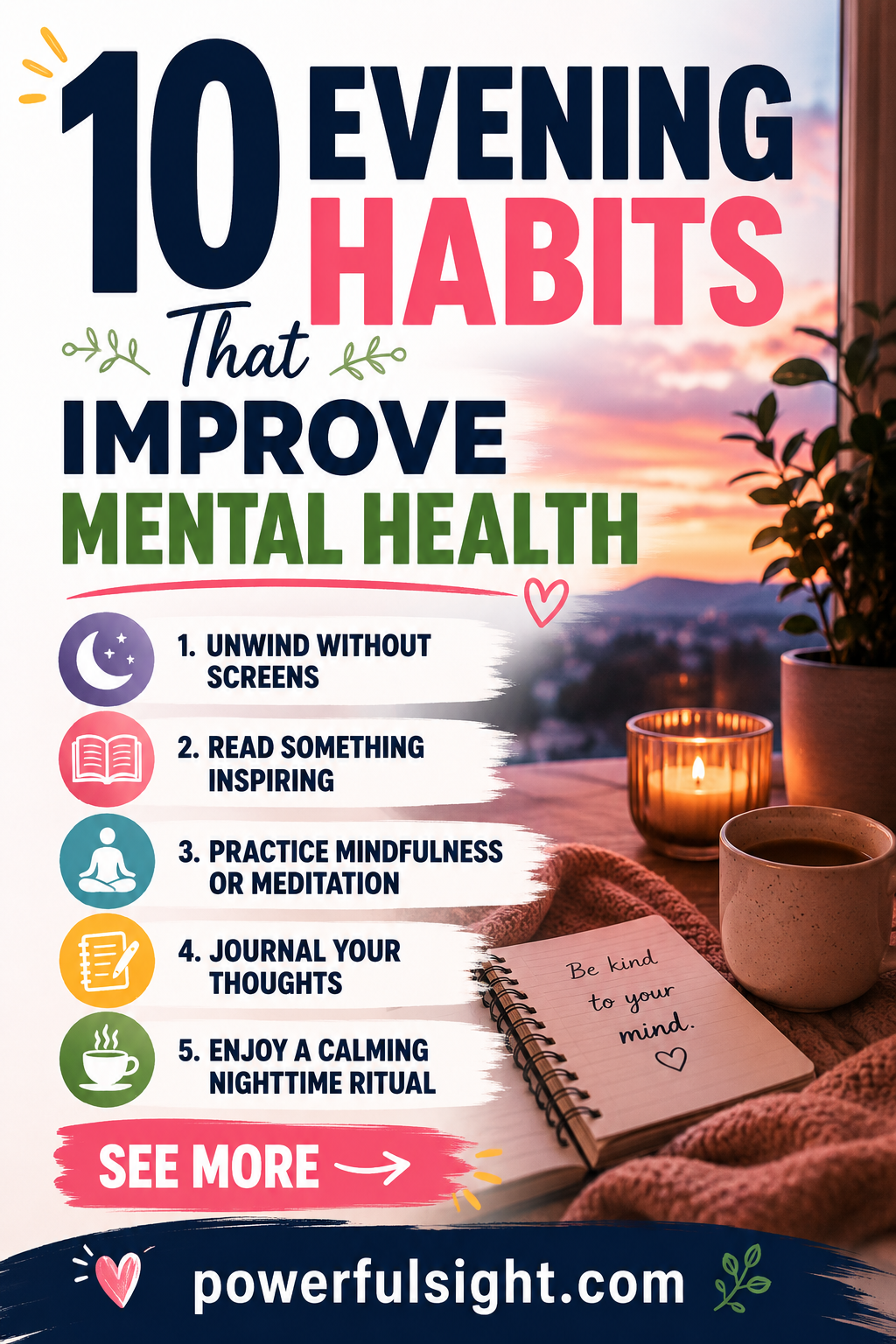 Discover 10 evening habits that can improve...
