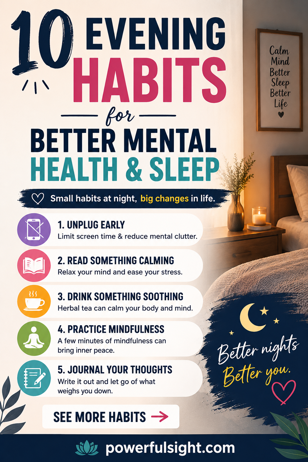 Discover 10 evening habits...