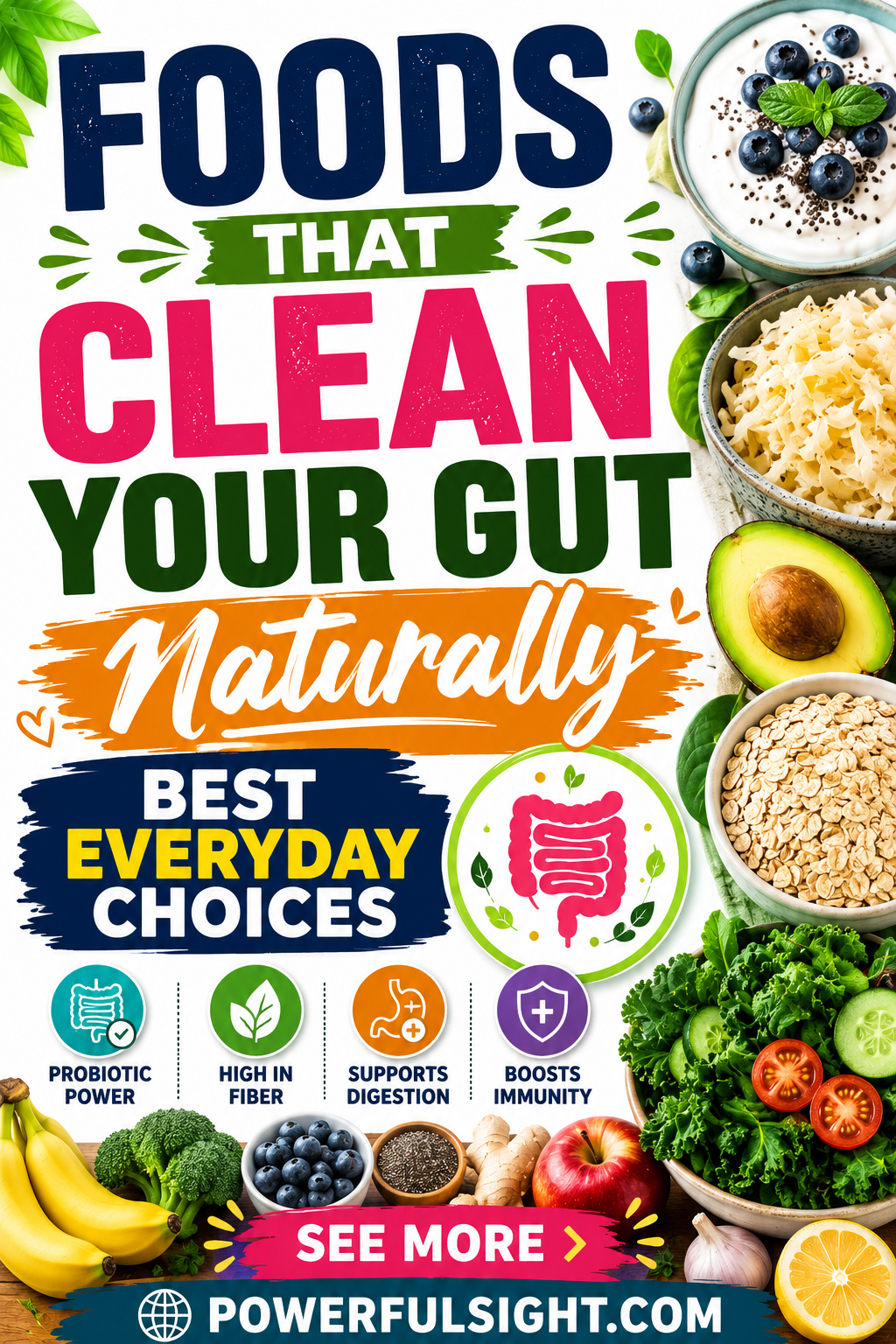 Foods That Clean Your Gut Naturally: Best Everyday Choices