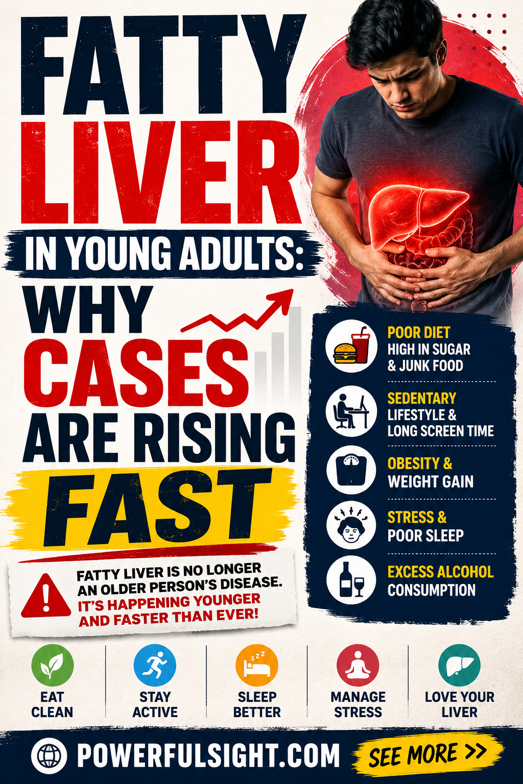 Discover why fatty liver cases are rising rapidly in young...
