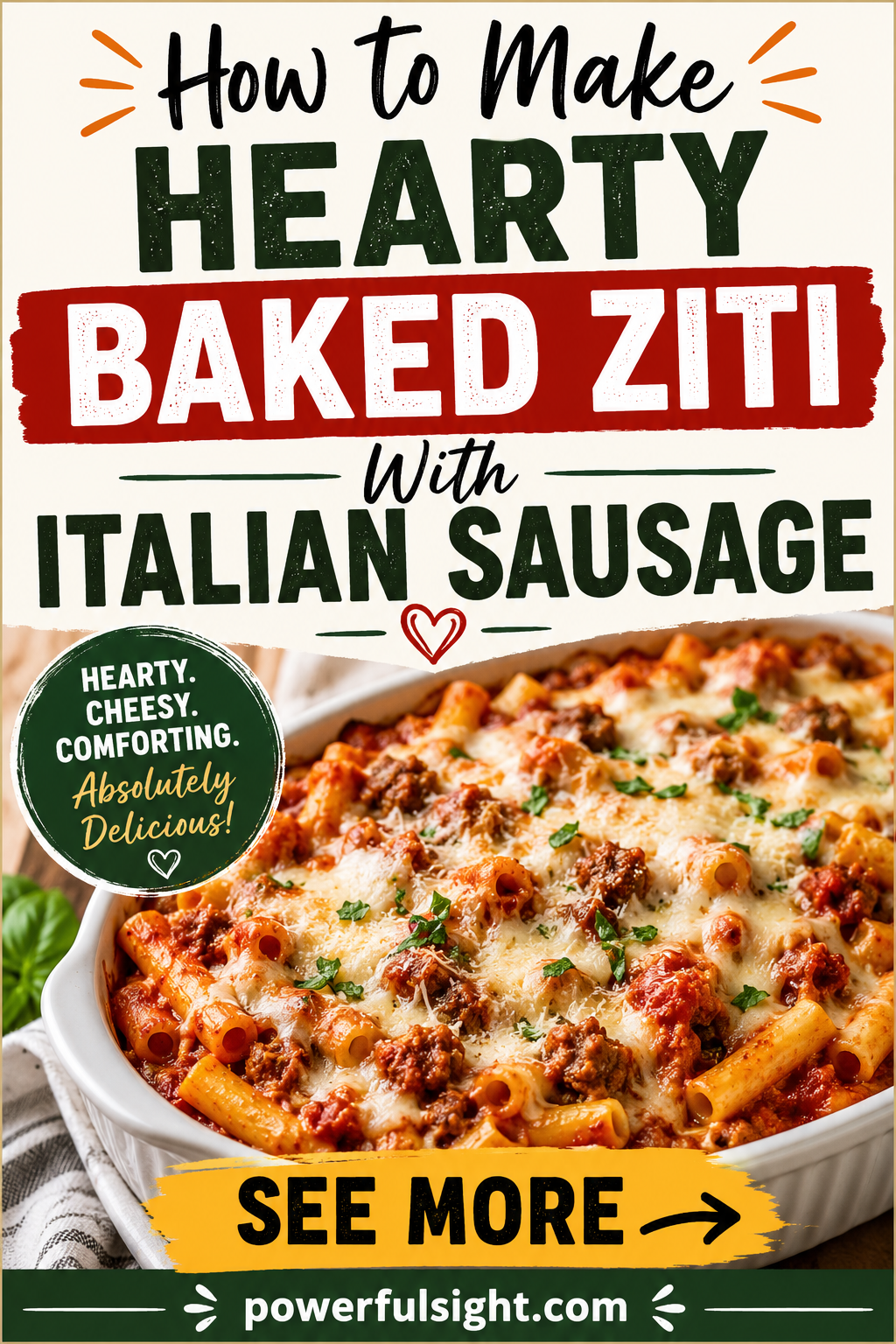 How to Make Hearty Baked Ziti With Italian Sausage