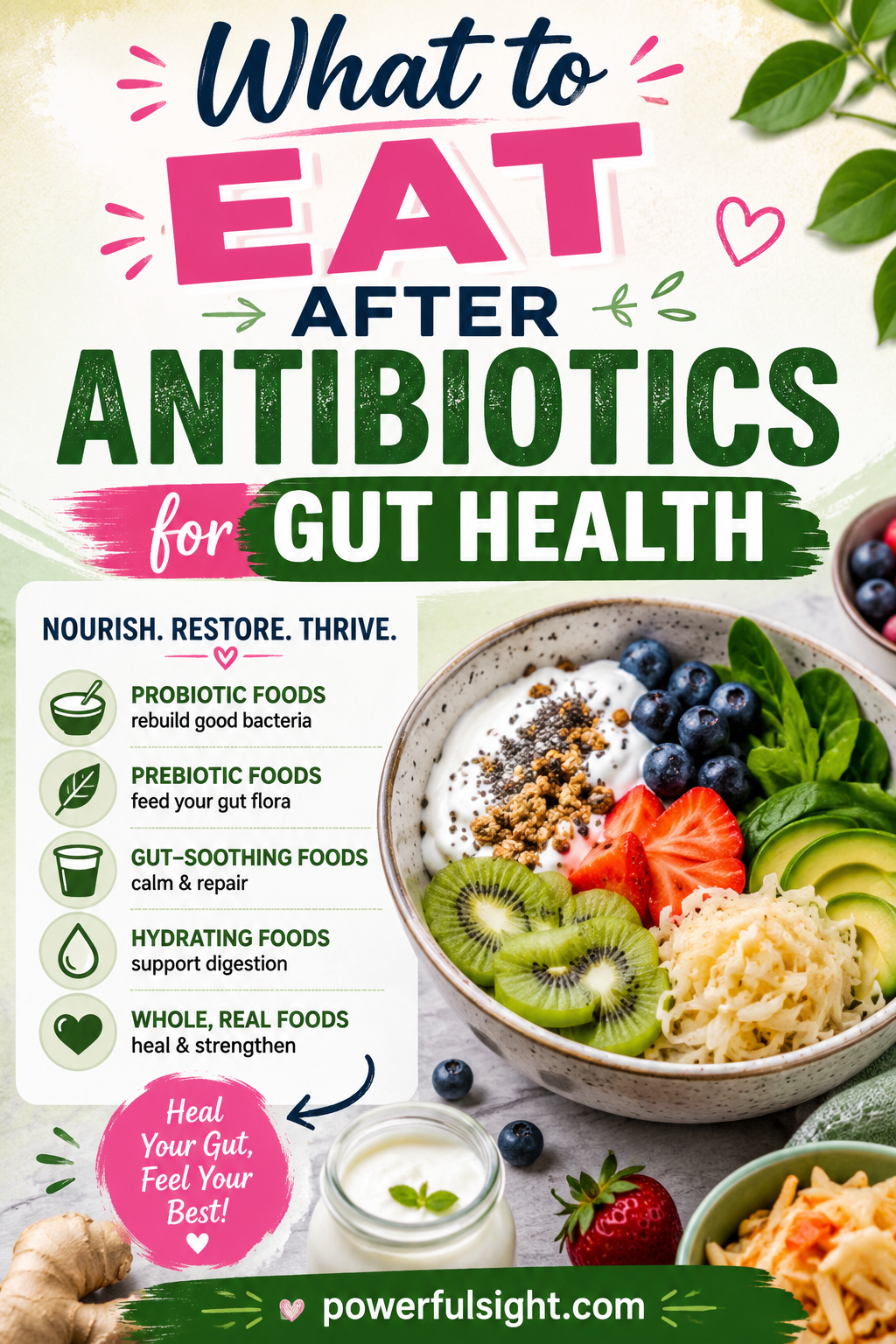 What to Eat After Antibiotics for Gut Health