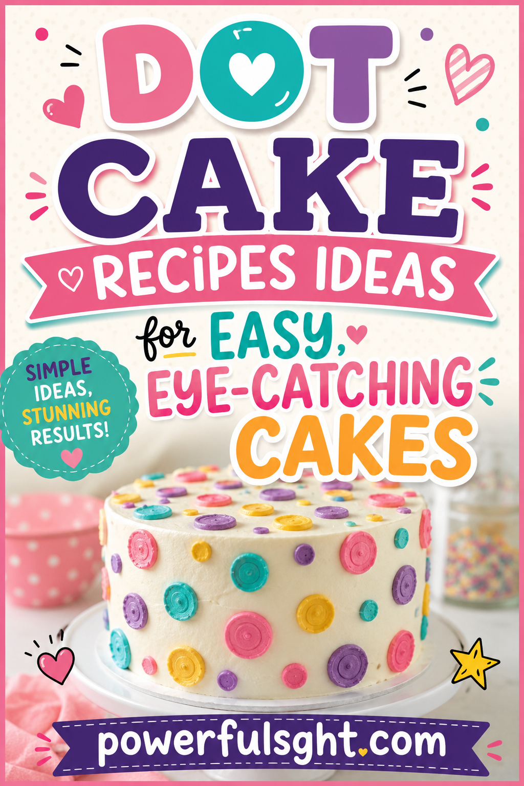 Dot Cake Recipes Ideas for Easy, Eye-Catching Cakes