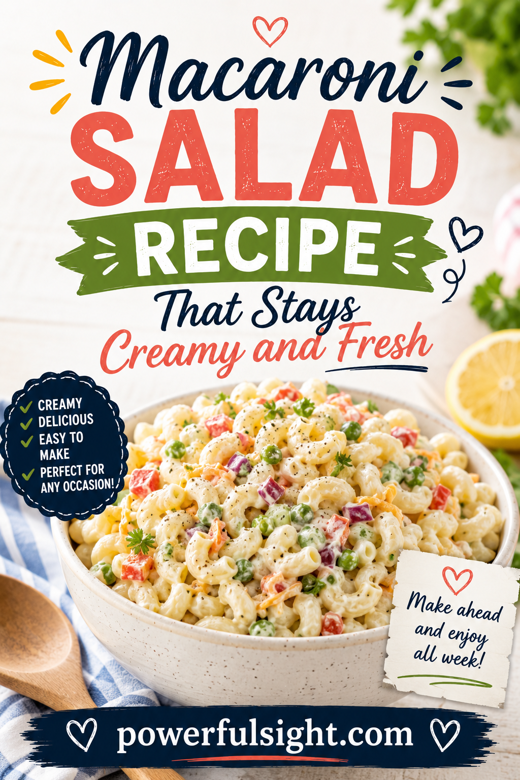 Macaroni Salad Recipe That Stays Creamy and Fresh