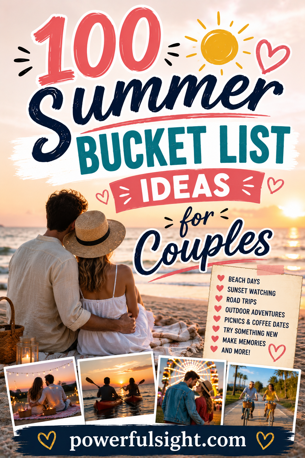 summer bucketlists for couples