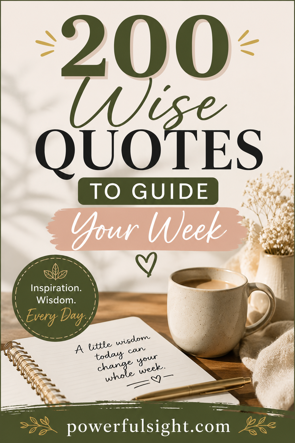 200 Wise Quotes to Guide Your Week