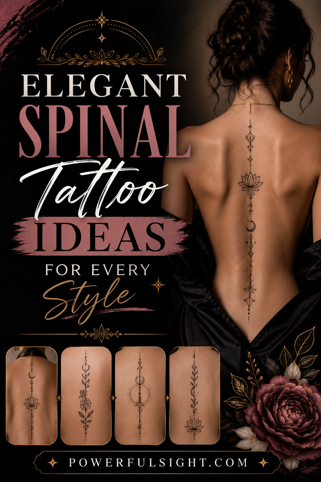 Elegant Spinal Tattoo Ideas