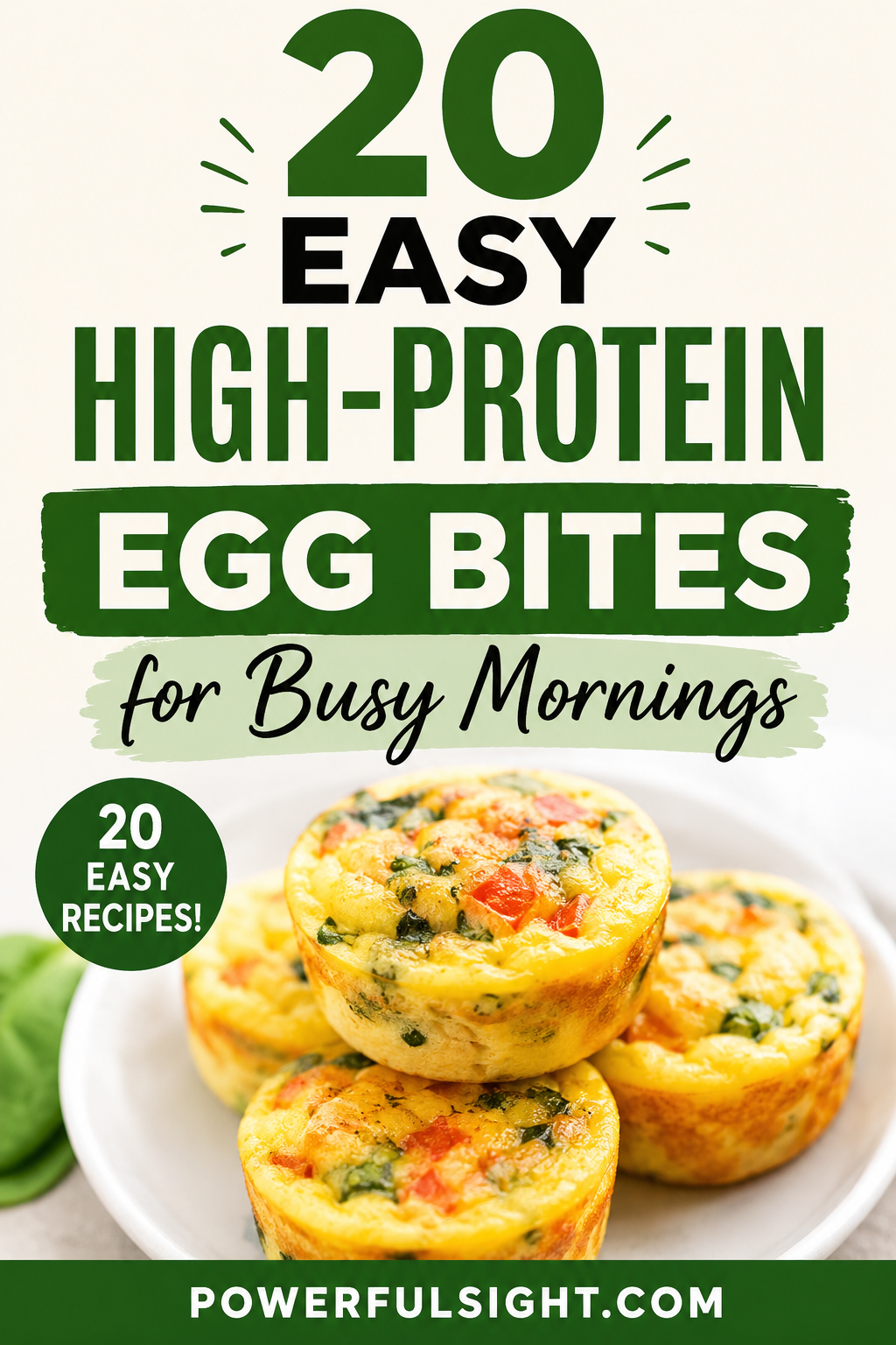 20 Easy High-Protein Egg Bites for Busy Mornings