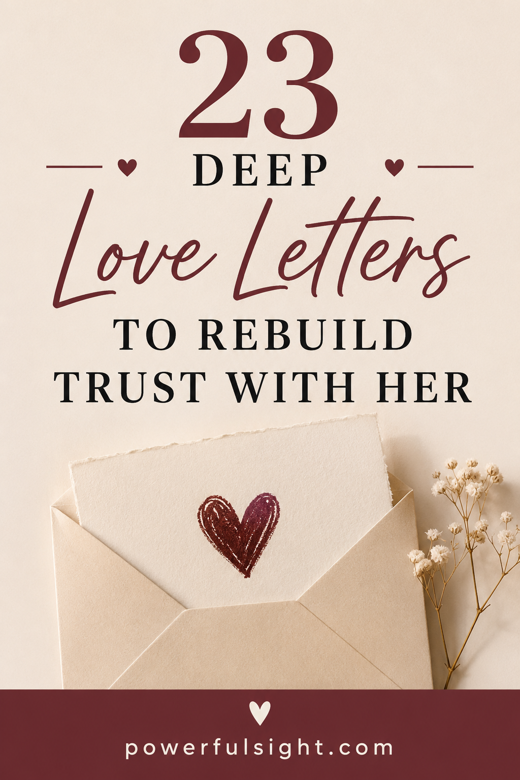 23 Deep Love Letters to Rebuild Trust With Her