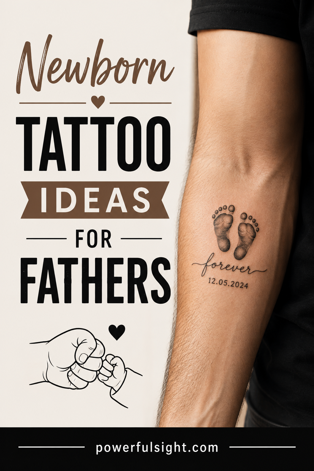 Newborn Tattoo Ideas for Fathers