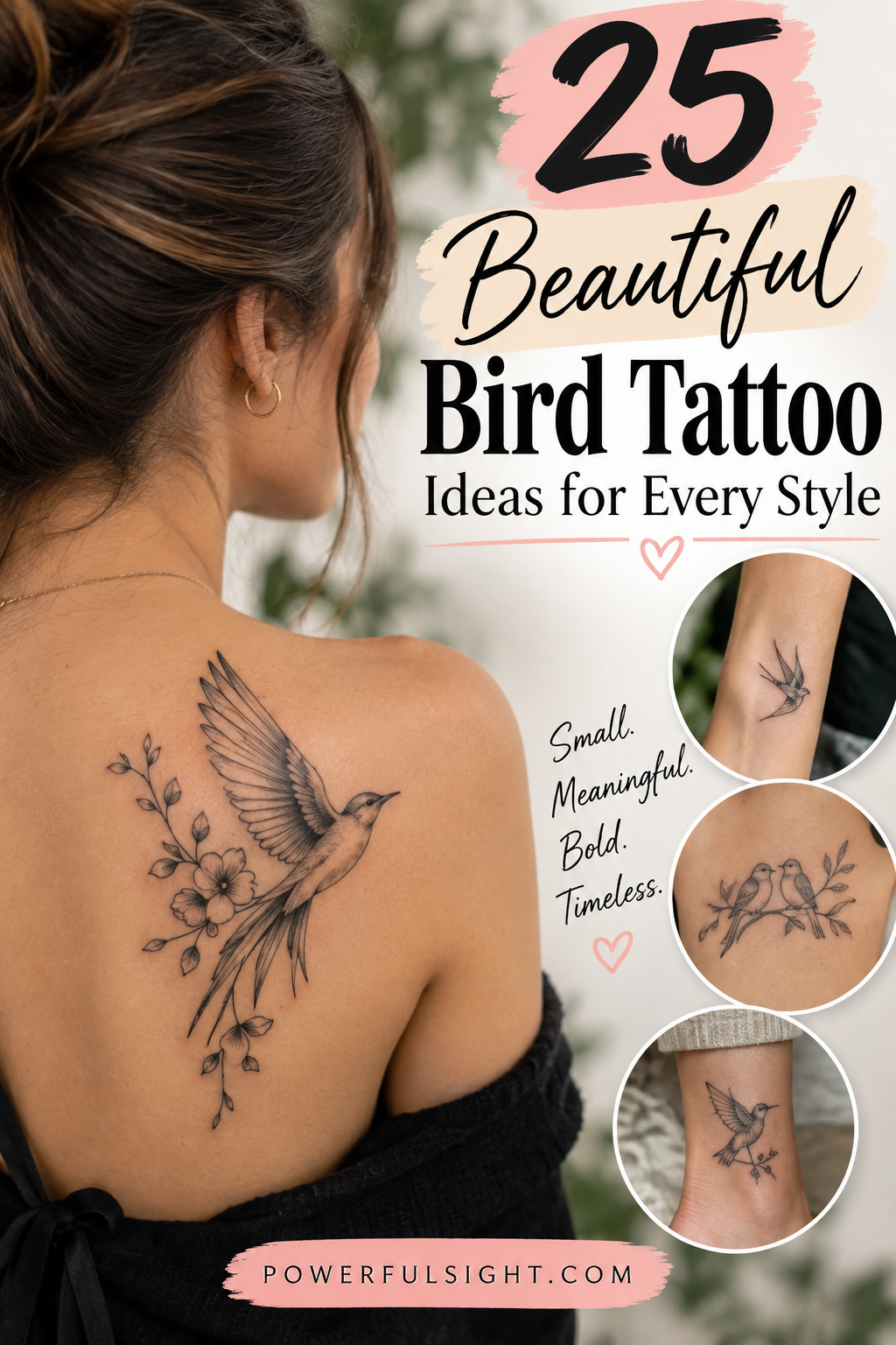 25 Beautiful Bird Tattoo Ideas for Every Style