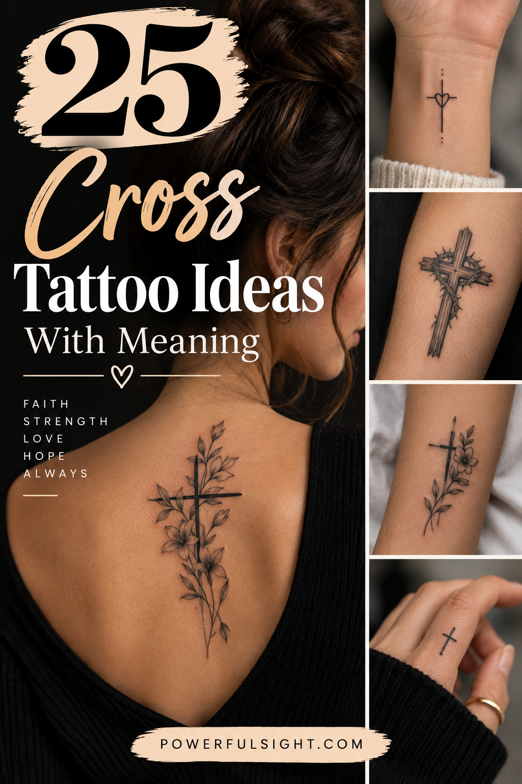 25 Cross Tattoo Ideas With Meaning