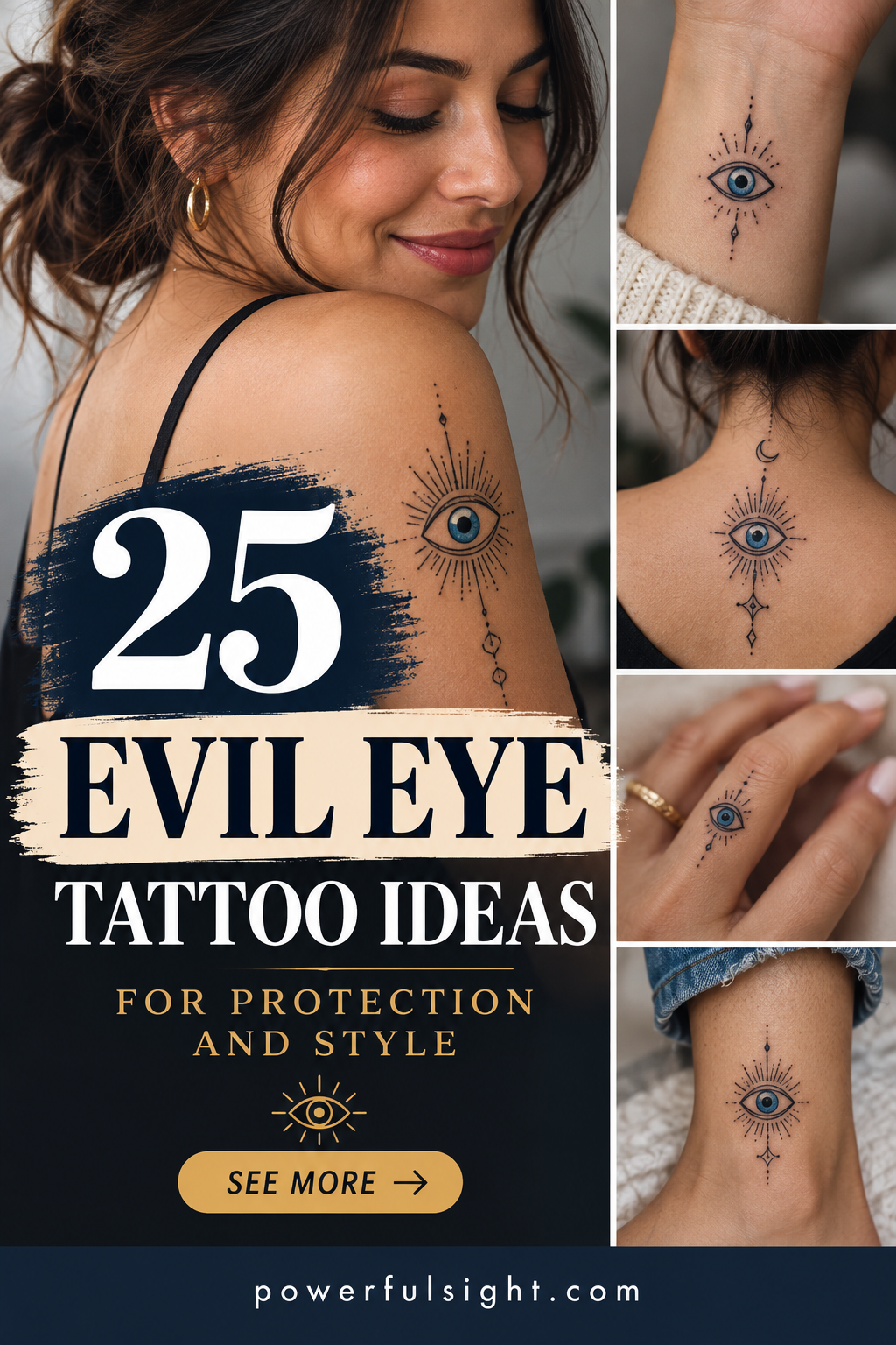 25 Evil Eye Tattoo Ideas for Protection and Style
