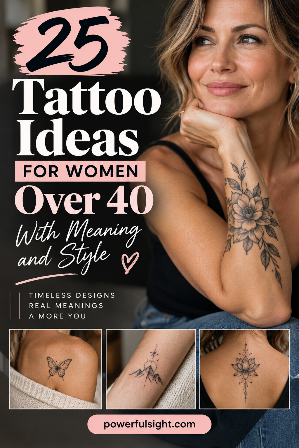 25 Tattoo Ideas for Women Over 40