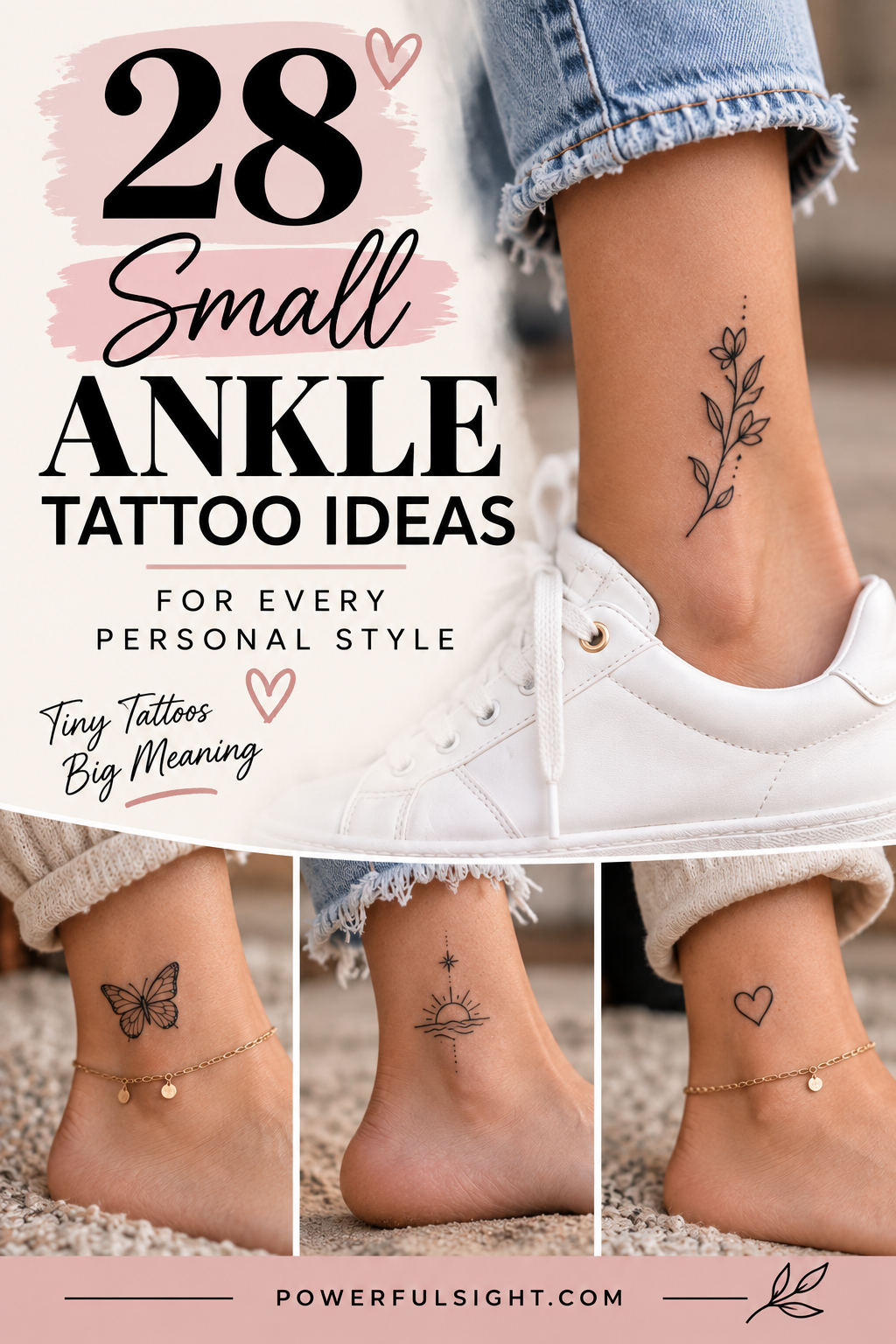 28 Small Ankle Tattoo Ideas for Every Personal Style