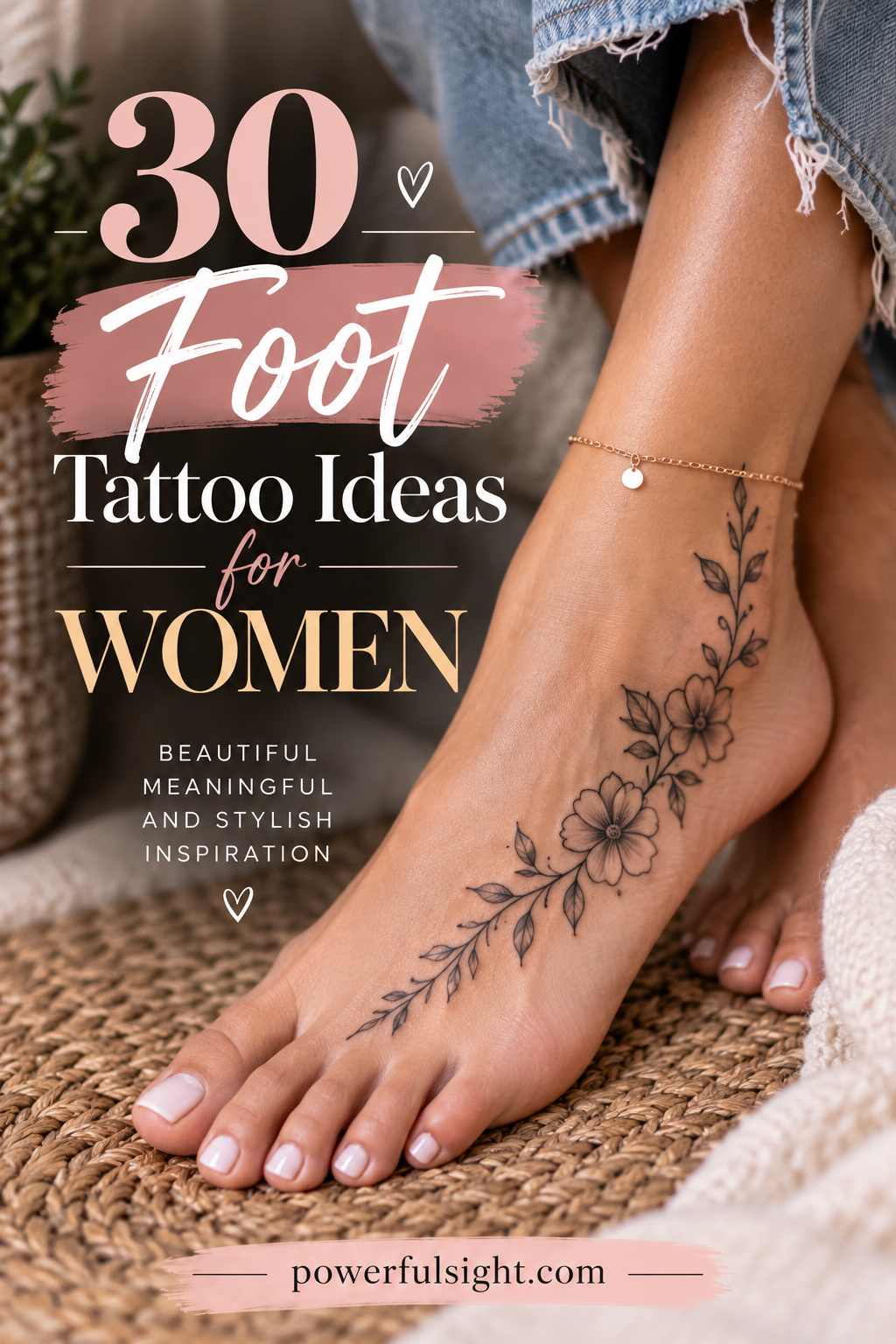 30 Foot Tattoo Ideas for Women