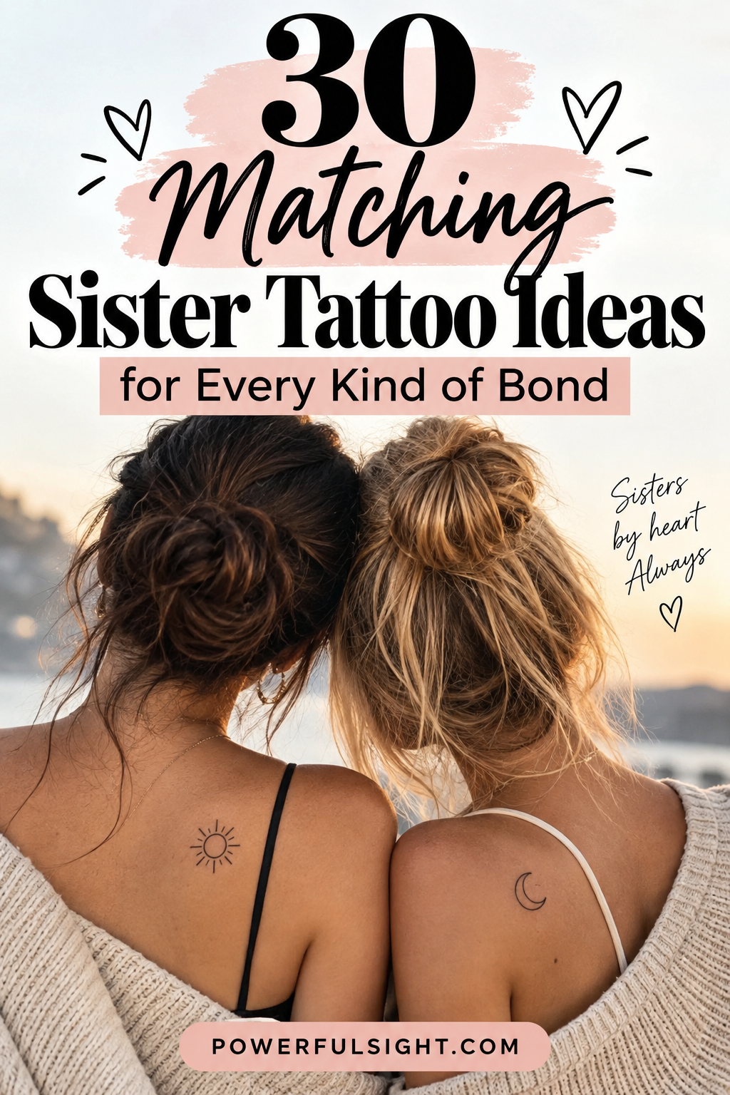 30 Matching Sister Tattoo Ideas for Every Kind of Bond