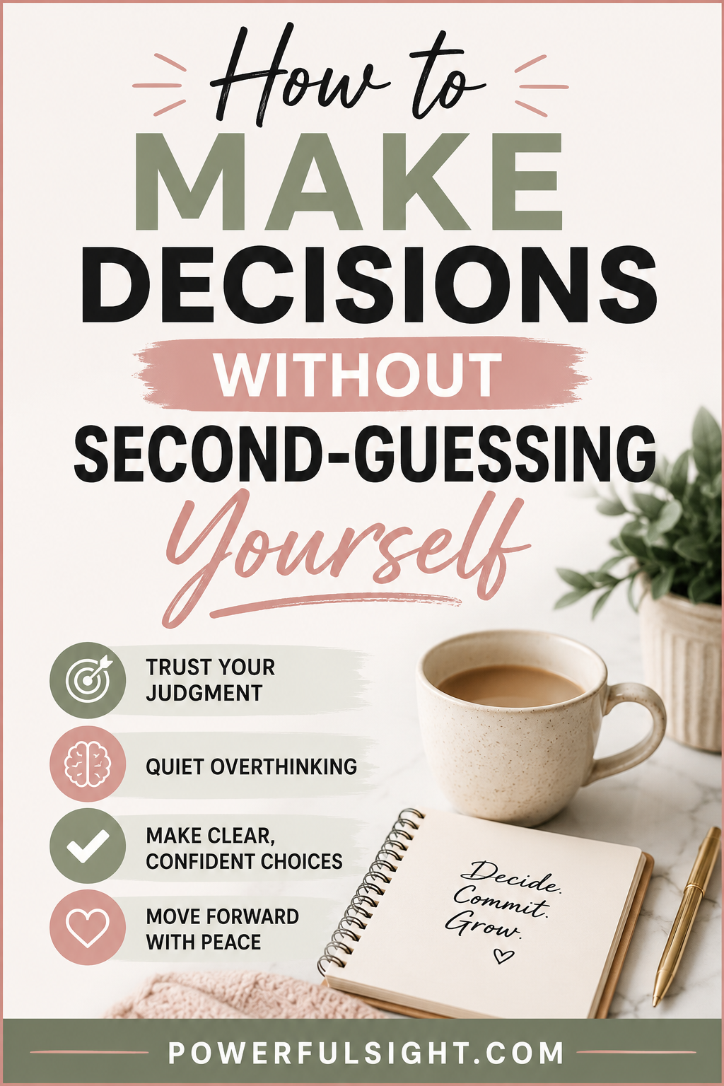 How to Make Decisions Without Second-Guessing Yourself